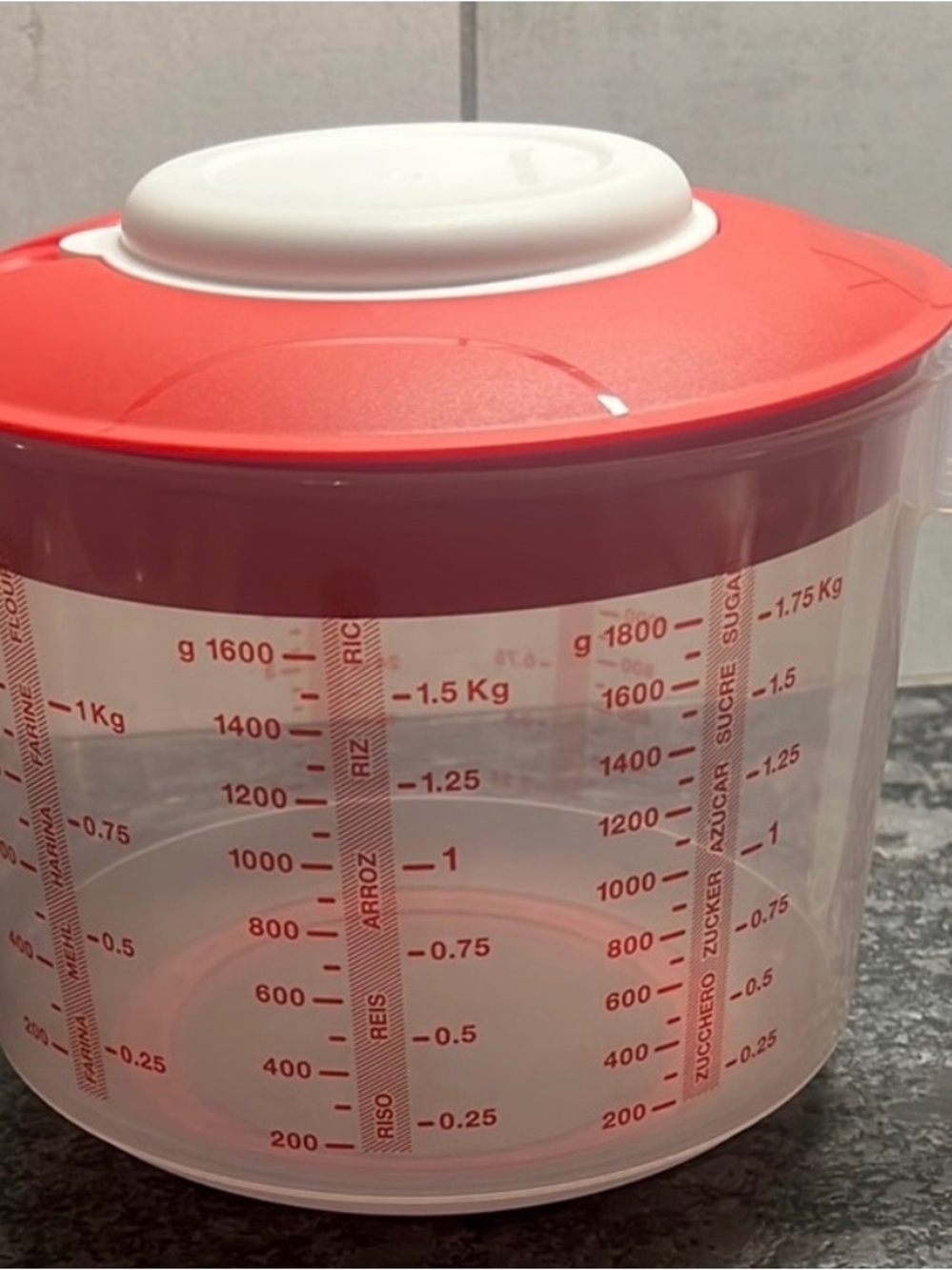 Tupperware Red Mix N Store